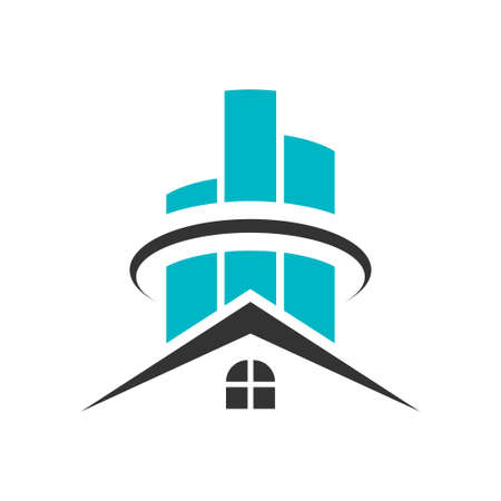 Real estate house icon design templateのイラスト素材