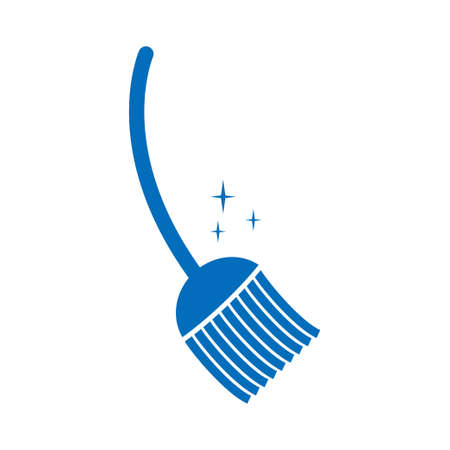 Broom icon design template vector illustrationのイラスト素材