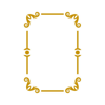 Decorative frame icon design template vector illustrationのイラスト素材