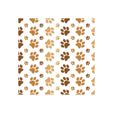 Paw print background icon design template vectorのイラスト素材