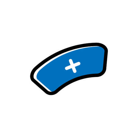 Nurse cap icon design template vector illustration isolatedのイラスト素材