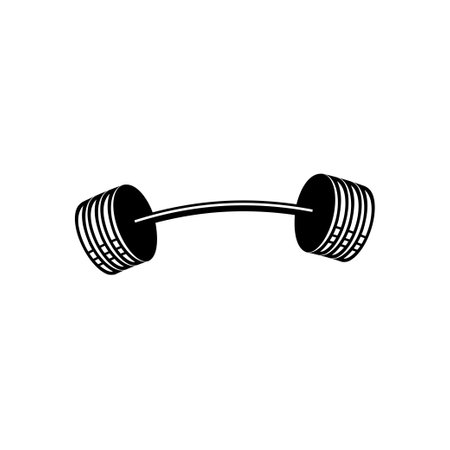 Barbell icon design template vector isolatedのイラスト素材