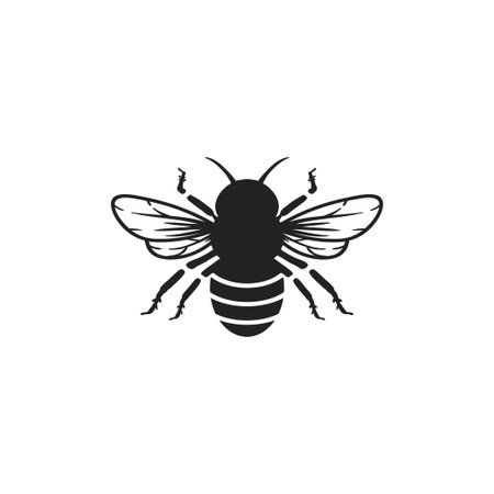Bee icon design template vector isolated illustrationのイラスト素材