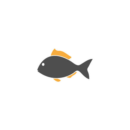 Fish icon design template vector isolated illustrationのイラスト素材