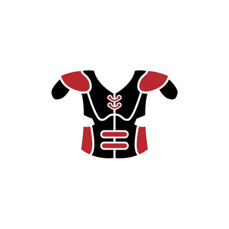 American football armor icon design template vector isolated illustrationのイラスト素材