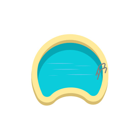 Swimming pool icon design template illustrationのイラスト素材