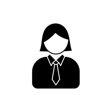 Woman employee icon design template isolated illustrationのイラスト素材