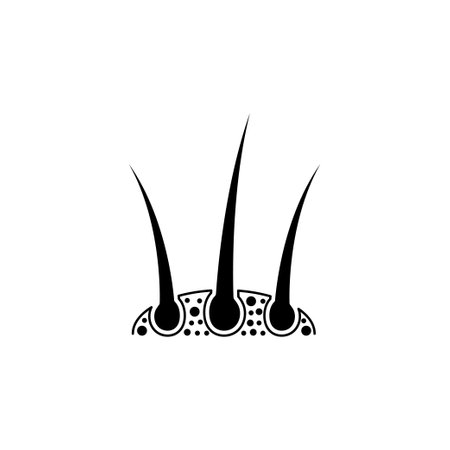 Hair icon design template illustration isolatedのイラスト素材