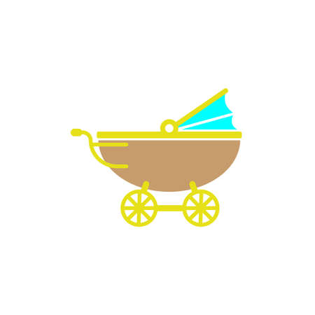 Stroller icon design template illustration isolatedのイラスト素材