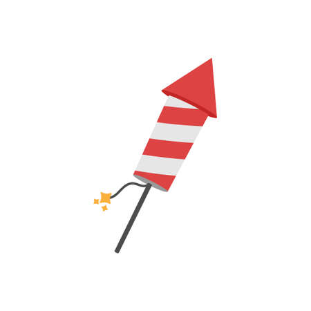 Firecracker icon design template vector illustration isolatedのイラスト素材