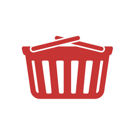 Shopping basket icon design template illustration vector isolatedのイラスト素材