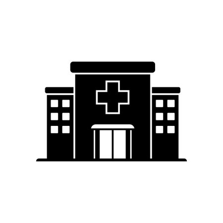 Hospital icon design template illustration vector isolatedのイラスト素材