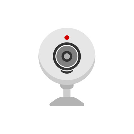 Webcam icon design template vector illustration isolatedのイラスト素材