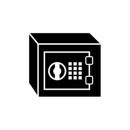 Safe box  icon design template vector isolated illustrationのイラスト素材