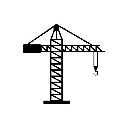 Crane icon design template vector isolated illustrationのイラスト素材