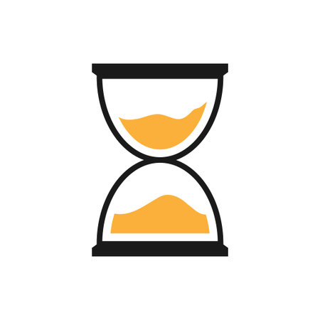 Hourglass icon design template vector isolated illustration