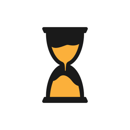 Hourglass icon design template vector isolated illustration