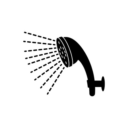 Shower icon design template vector isolated illustrationのイラスト素材