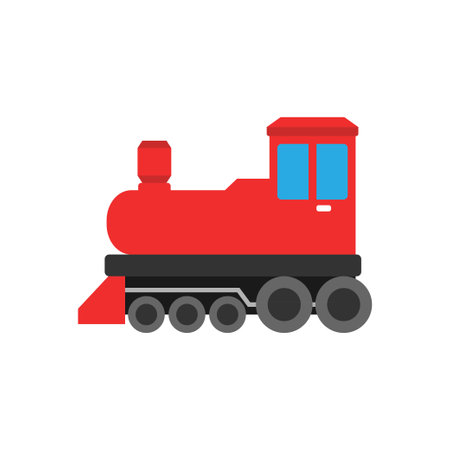 Locomotive train icon design template vector isolated illustrationのイラスト素材