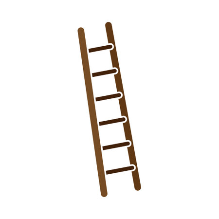 Ladder icon design template vector isolatedのイラスト素材