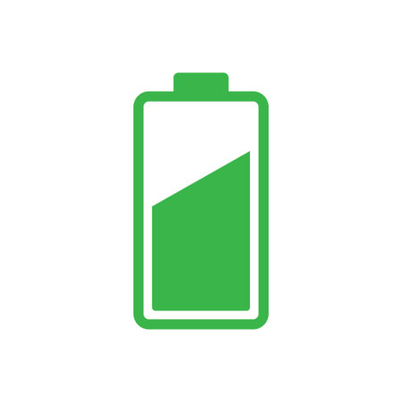 Battery icon design template vector isolatedのイラスト素材