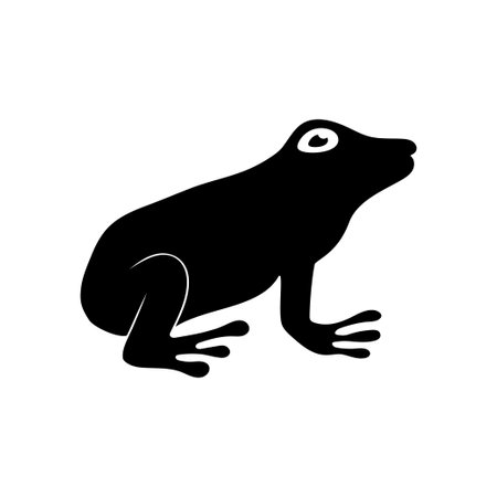 Frog icon design template vector isolatedのイラスト素材