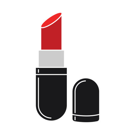 Illustration for Lipstick icon design template vector isolated - Royalty Free Image