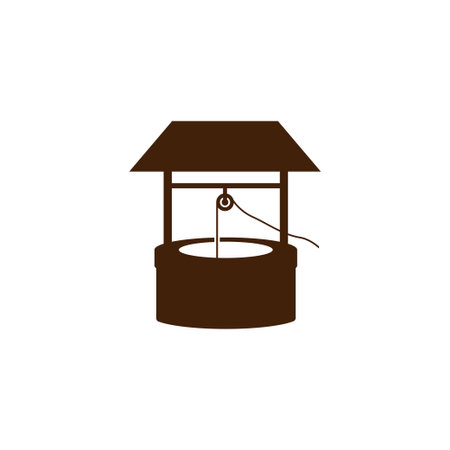Well icon design template vector isolatedのイラスト素材