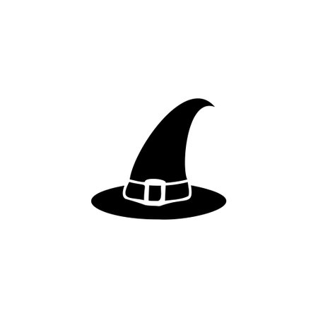 Wizard hat icon design template vector isolatedのイラスト素材