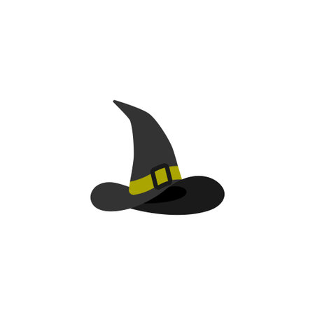 Wizard hat icon design template vector isolatedのイラスト素材