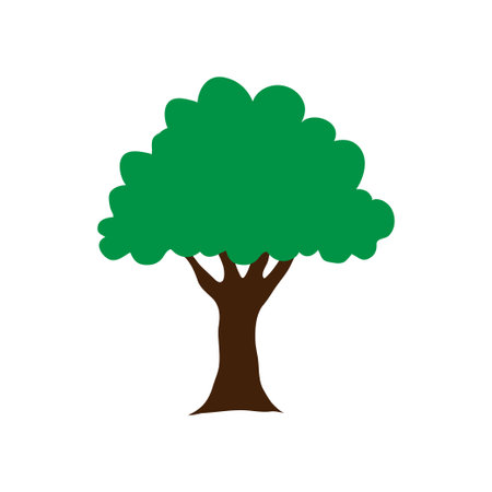 Tree icon design template vector isolatedのイラスト素材