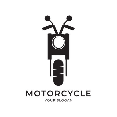 Motorcycle logo design template vector isolated illustrationのイラスト素材