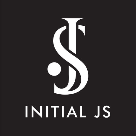 JS initial letter logo design template vectorのイラスト素材