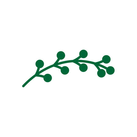 Plant ornament icon design template vector isolatedのイラスト素材