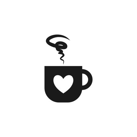 Coffee icon design template vector isolatedのイラスト素材
