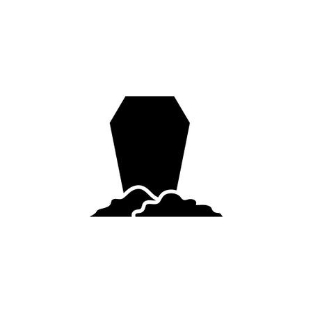 Tombstone icon design template vector isolatedのイラスト素材