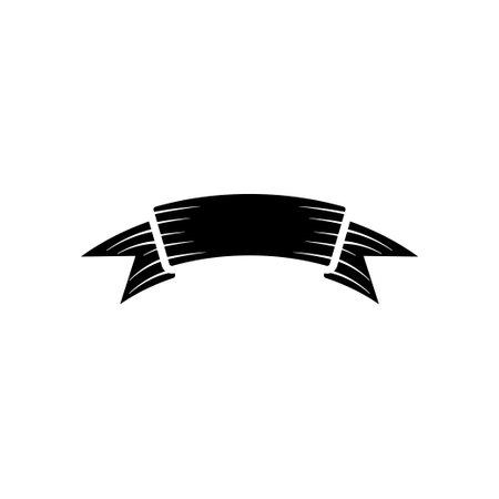 Ribbon banner icon design template vector isolated illustrationのイラスト素材