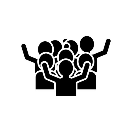 Crowd icon design template vector isolated illustrationのイラスト素材