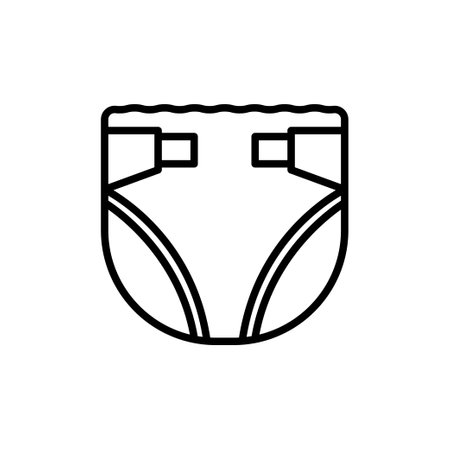 Diaper icon design template vector isolated illustrationのイラスト素材