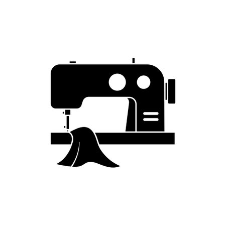 Sewing machine icon design template vector isolated illustrationのイラスト素材
