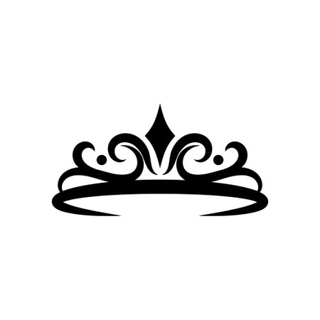 Tiara icon design template vector isolated illustrationのイラスト素材