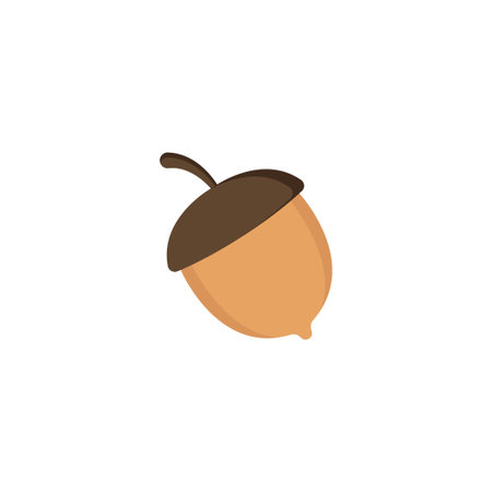 Acorn icon design template vector isolated illustrationのイラスト素材