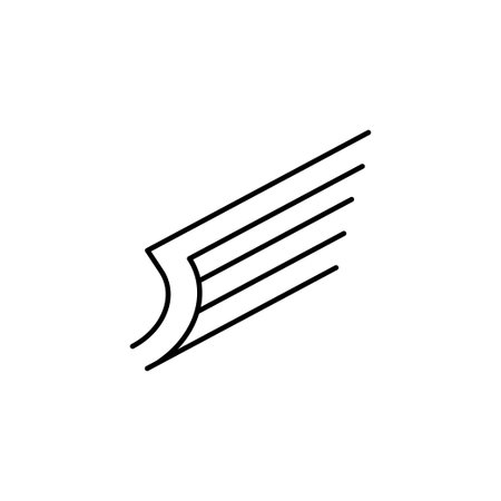 Wing icon line design template isolated simpleのイラスト素材
