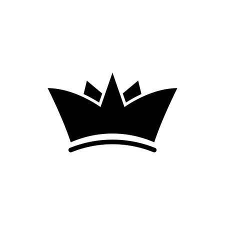 Crown silhouette icon design template illustrationのイラスト素材