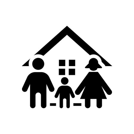 Family icon design template isolated illustrationのイラスト素材