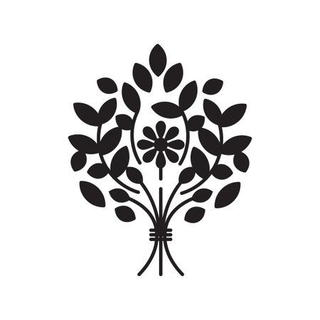 Bouquet icon design template isolated illustrationのイラスト素材