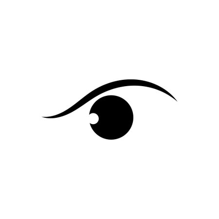 Eyelash icon logo design template isolated illustrationのイラスト素材