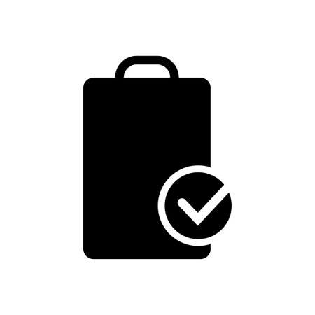 Clipboard icon logo design template isolated illustrationのイラスト素材