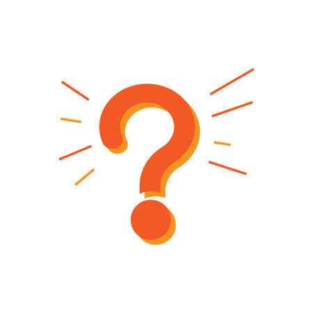 Question symbol icon logo design template isolated illustrationのイラスト素材