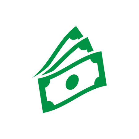 Money icon logo design template isolated illustrationのイラスト素材